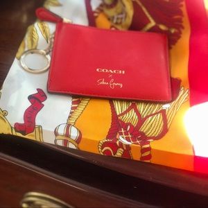 Coach x Selena Gomez Card Holder Keychain